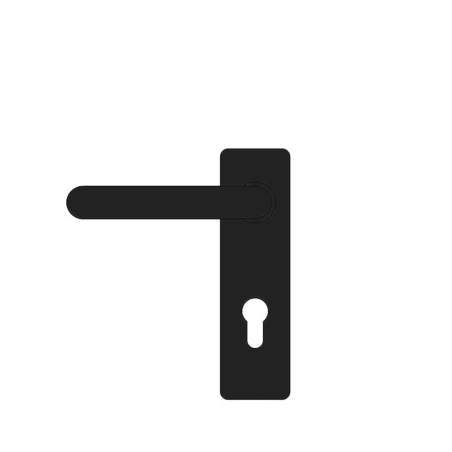 Pair of handles for Cisa fire door locks item 0707016