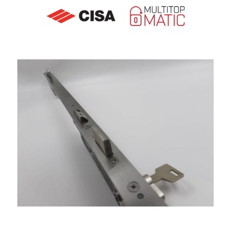 Cisa Multitop Matic multipoint mechanical lock, entry 40, flat front, 4A000-40 series