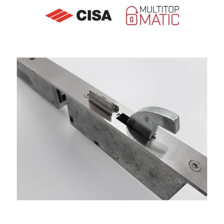 Cisa Multitop Matic multipoint mechanical lock, entry 40, flat front, 4A000-40 series