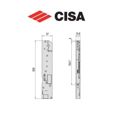 Motore Cisa per Multitop Matic serie E0000-00