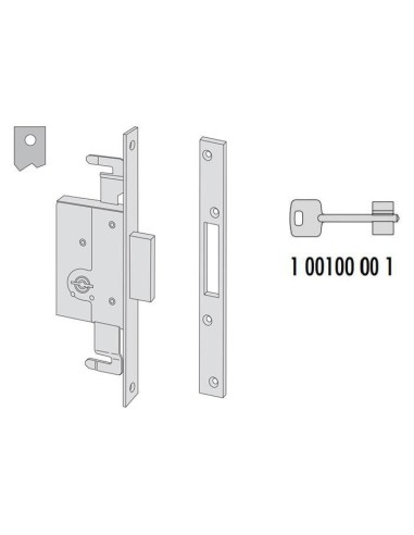Cisa double bit lock entry 50 series 57225-50