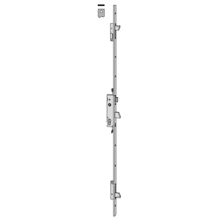 Cisa multipoint mechanical lock entry 25 flat front series 46525-25