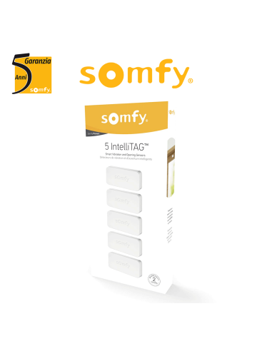 Rilevatore antintrusione Somfy Protect INTELLITAG - Pack x5 | Accessori per Infissi