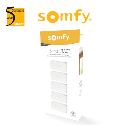 Rilevatore antintrusione Somfy Protect INTELLITAG - Pack x5 | Accessori per Infissi