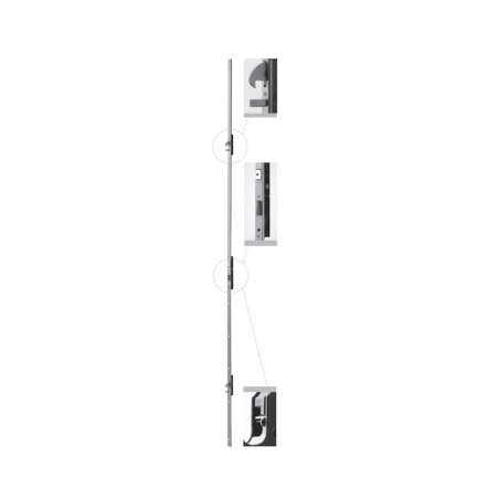 Iseo Performa multi-point mechanical lock entry 30 U-shaped front art. 7255513028