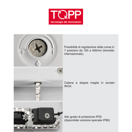 ACK4 Topp - Attuatore a catena per finestre vasistas e a sporgere | Accessori per Infissi