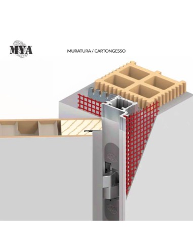 MYA Royal Pat - Porta filo muro battente reversibile per interni | Accessori per Infissi