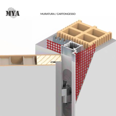 MYA Royal Pat - Porta filo muro battente reversibile per interni | Accessori per Infissi