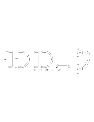 CAIRO Reguitti stainless steel door handle