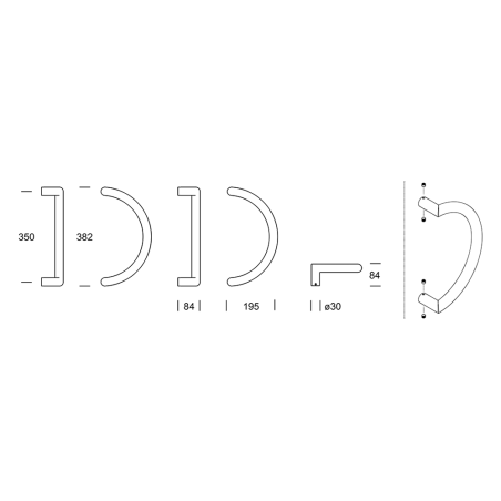 FREMONT Reguitti stainless steel door handle