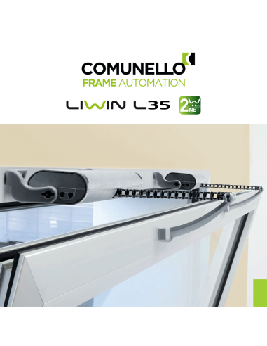 LIWIN L35 2W-NET Comunello - Doppio attuatore elettrico a catena per finestre vasistas e a sporgere