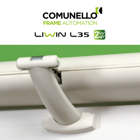 LIWIN L35 2W-NET Comunello - Doppio attuatore elettrico a catena per finestre vasistas e a sporgere