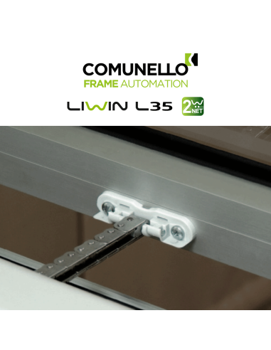 LIWIN L35 2W-NET Comunello - Doppio attuatore elettrico a catena per finestre vasistas e a sporgere