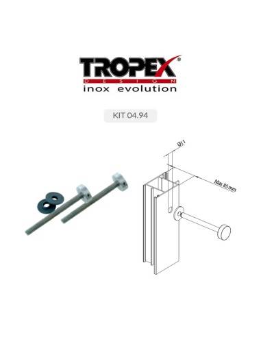 Maniglione Tropex 250 mm Panama Acciaio inox satinato art. 381