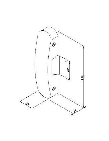 Opera Electric Strike for 12/24V Anti-Panic Handle Blocked Without Power