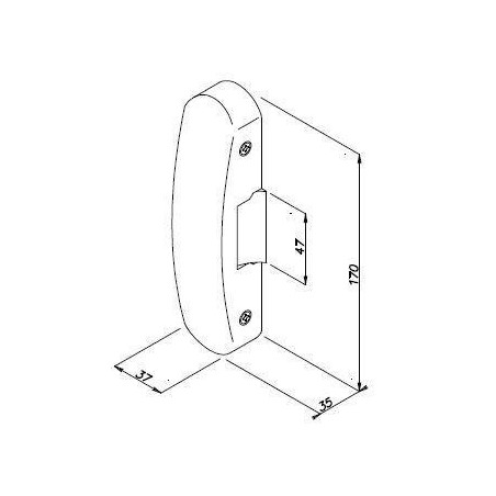 Opera Electric Strike for Anti-Panic Handle 12/24V Unlocked Without Power