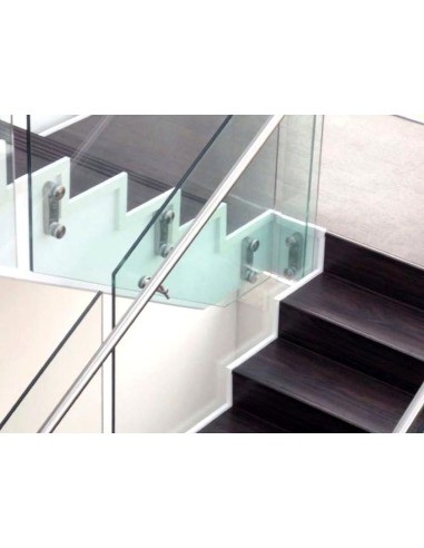 Q-Railing - adattatore per vetro con base piatta Easy Glass MOD 0766