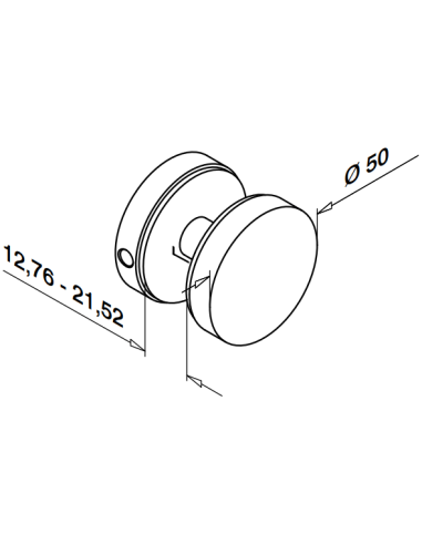 MOD 0742 Q-Railing connettori per vetro Easy Glass