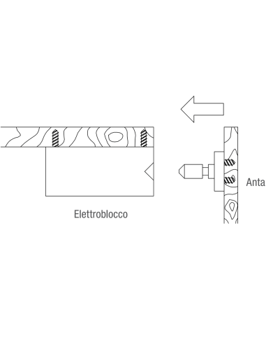 22800M Opera elettroblocco motorizzato chiuso senza corrente serie Arca