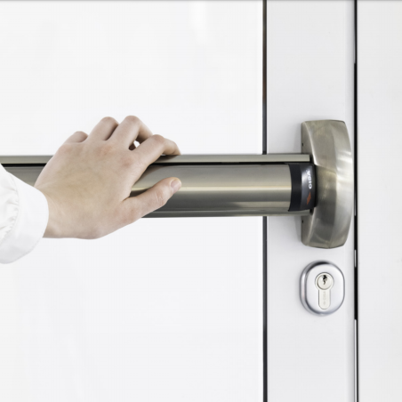 4P01035 Cisa Multitop MATIC EXIT serratura motorizzata da infilare per porta antipanico frontale piatto