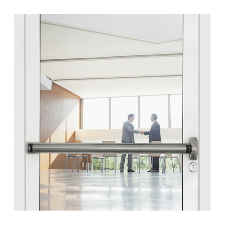 4P11035 Cisa Multitop MATIC EXIT serratura motorizzata da infilare per porta antipanico frontale a U