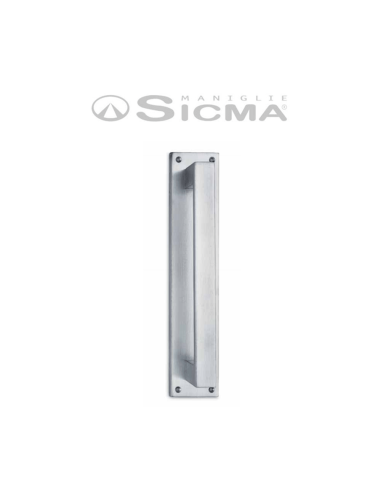 H4 Sicma - Straight handle on rectangular plate