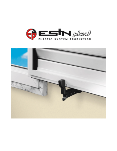 Esinplast Super top 3036001 - Fermo imposta automatico con ammortizzatore e vite da 150 mm