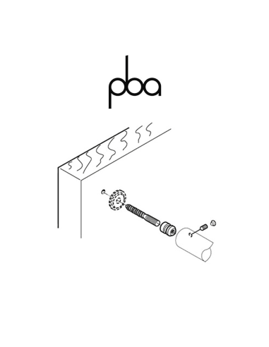 FIX.320.000I.B2 PBA - Kit di fissaggio singolo non passante per legno | Programma: 200P - 200