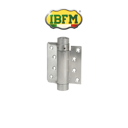 IBFM Spring Hinge Pair - Bommer Type Single Action Spring Hinge 125mm Stainless Steel