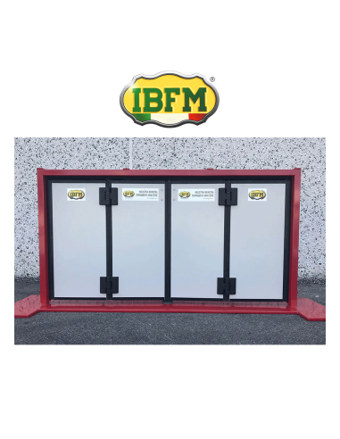 IBFM - Cerniera doppia 2 perni Ø 20 mm in alluminio verniciato nero