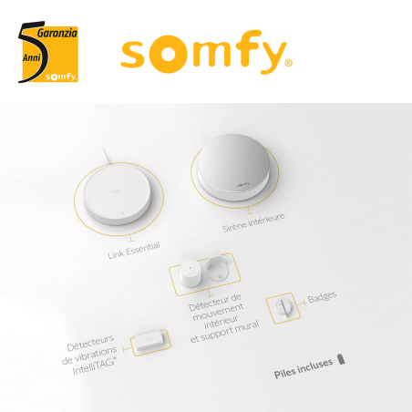 HOME ALARM ESSENTIAL STARTER PACK Somfy Protect - Sistema di allarme sicurezza antifurto | Accessori per Infissi