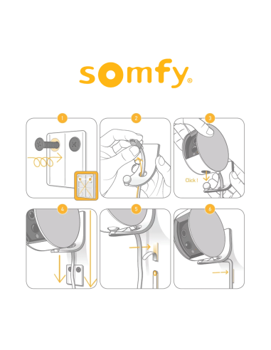 Supporto a muro per telecamera da interno Somfy Indoor Camera | Accessori per Infissi