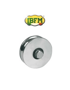 964 IBFM - Ruota per cancelli 1 cuscinetto a sfera gola tonda d.20 Inox | Accessori per Infissi