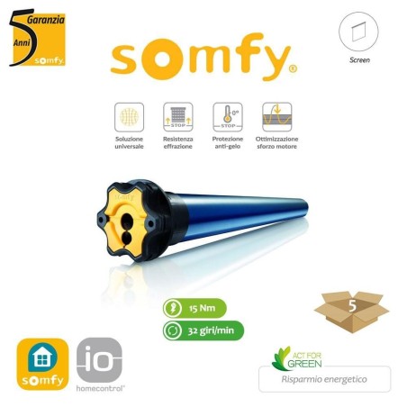 MAESTRIA+ io Somfy motore radio per tende a rullo e screen verticali | Accessori per Infissi