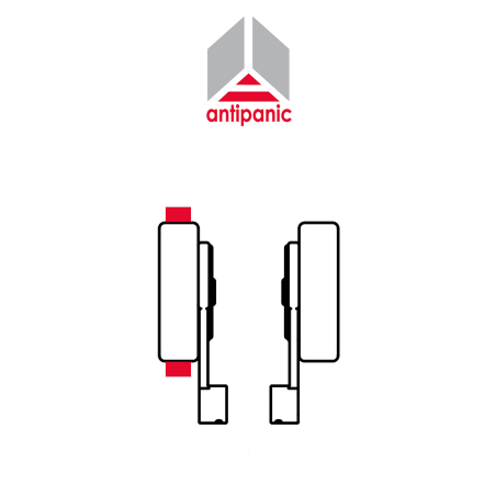 502 UNICO Antipanic - Double mechanical panic bar with external bar