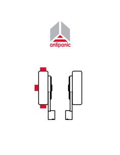 503 UNICO Antipanic - Maniglione antipanico meccanico triplice con barra esterna 2