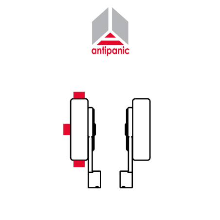403/T Antipanic - Triple mechanical panic bar with external bar