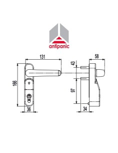 1093 Antipanic - External control for anti-panic handles 2