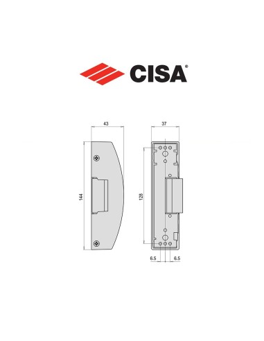 07083 Cisa - Electric strike for panic exit devices