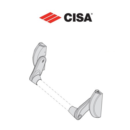 Maniglione antipanico centrale Cisa Fast Push art. 5900110