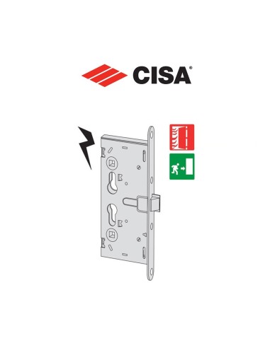 Electric cylinder panic lock for fire and panic doors Cisa Mito Panic entry 65 series 13110-65