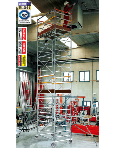 EXPORT HD - Ponteggio Professionale Trabattello versione NON Ancorata al muro