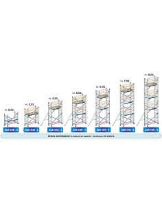 EUROPONT EUR XPRO HD - XHD Version - Professional Scaffolding Version NOT Anchored to the Wall 2