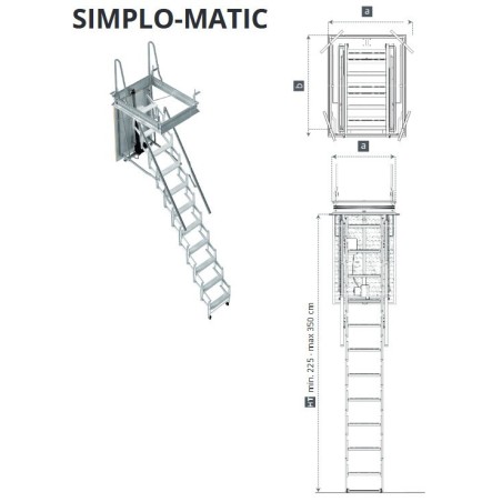 SIMPLO MATIC / SIMPLO / EASY - Retractable Ladder for ATTIC
