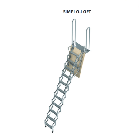SIMPLO LOFT - Scala Retrattile per SOPPALCO