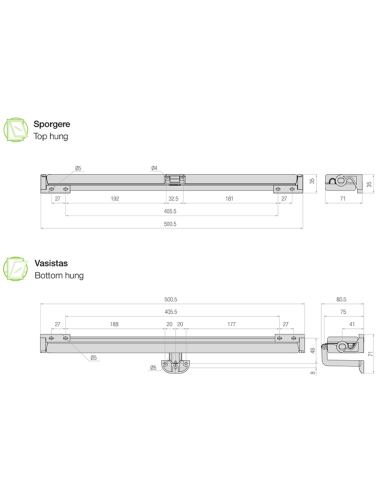 LIWIN L40 - Wi-Fi Comunello - Electromechanical chain actuator for top-hung and bottom-hung windows