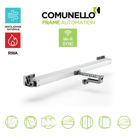 LIWIN L40 Slim Wi-Fi 350/600/800/1000 Comunello - Electromechanical chain actuator for top-hung and bottom-hung windows