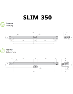 LIWIN L40 Slim Wi-Fi 350/600/800/1000 Comunello - Attuatore elettromeccanico a catena per finestre vasistas e a sporgere | Acces 2