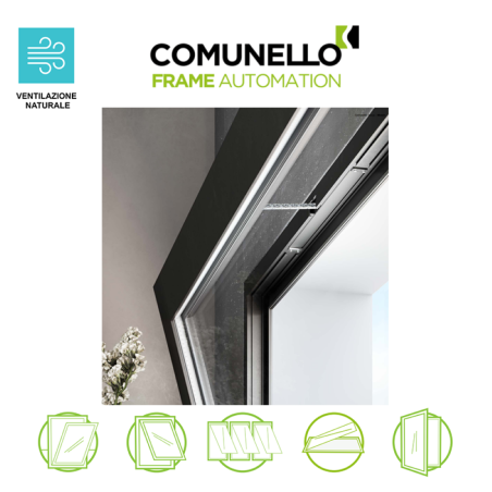 LIWIN L20 Insert Wi-Fi Comunello - Attuatore elettromeccanico a catena per finestre vasistas e a sporgere