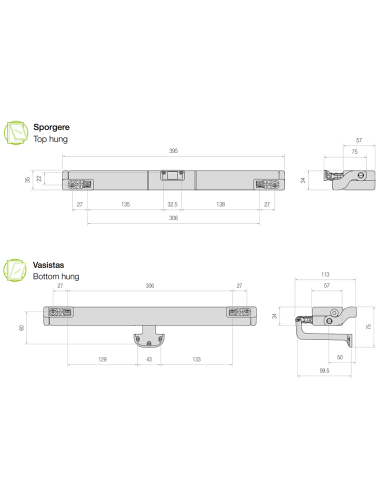 STAR 30 Comunello - Attuatore elettromeccanico a catena per finestre vasistas e a sporgere